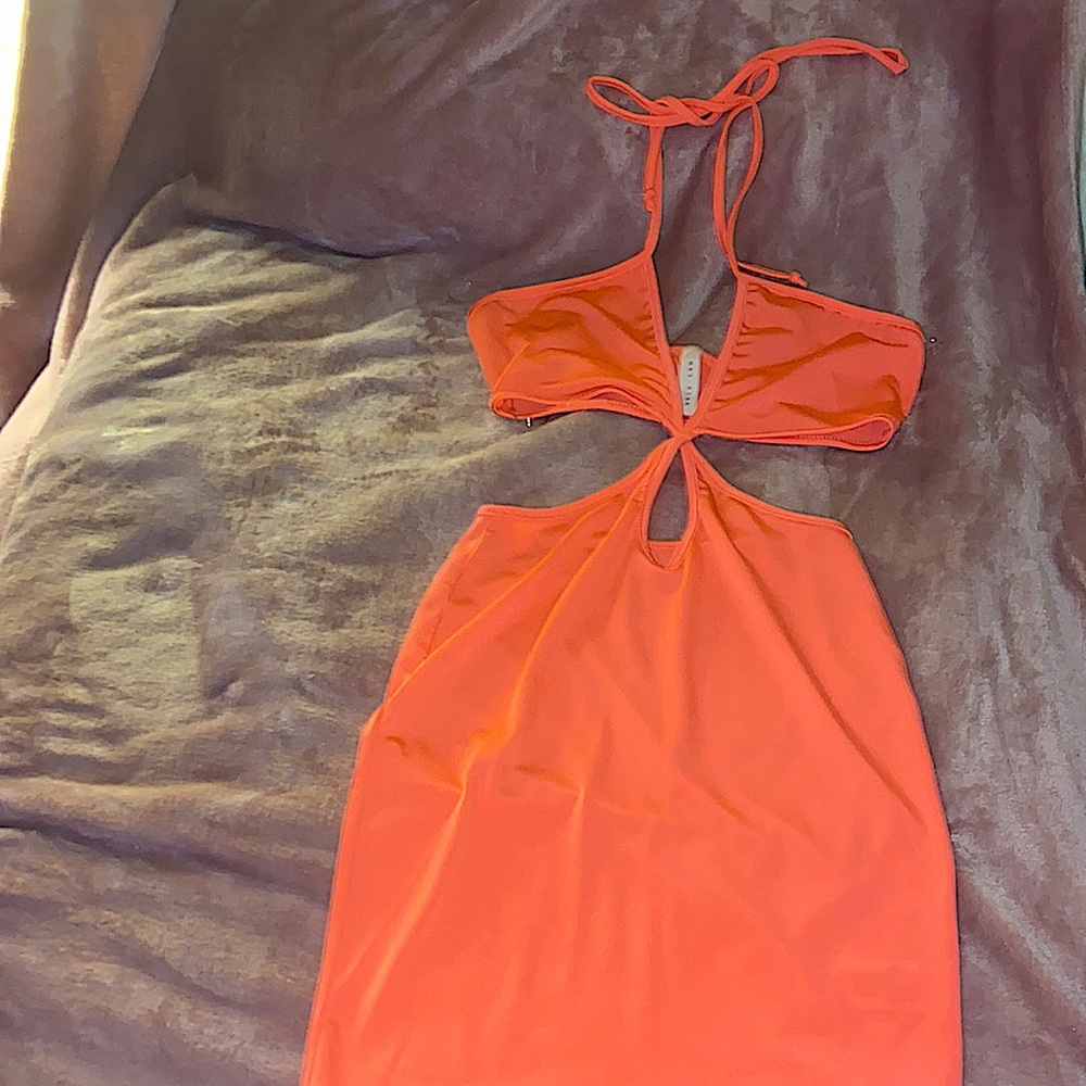 NEON PINK/ORANGE DRESS